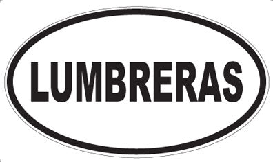 LUMBRERAS - Oval Sticker