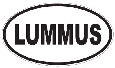 LUMMUS - Oval Sticker