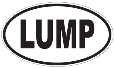 LUMP - Oval Sticker