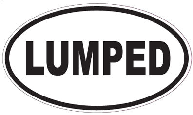 LUMPED - Oval Sticker