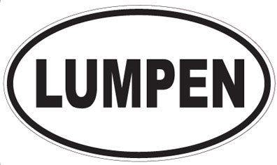 LUMPEN - Oval Sticker