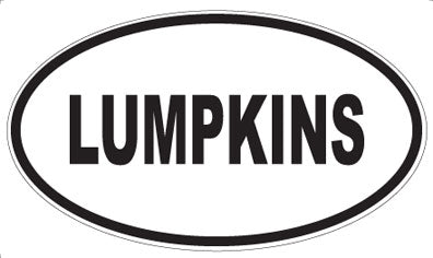LUMPKINS - Oval Magnet