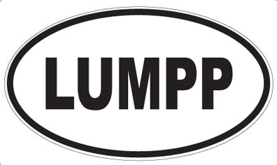 LUMPP - Oval Sticker