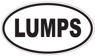 LUMPS - Oval Magnet