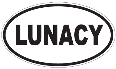 LUNACY - Oval Sticker