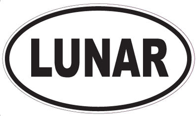 LUNAR - Oval Sticker