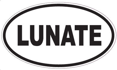 LUNATE - Oval Sticker