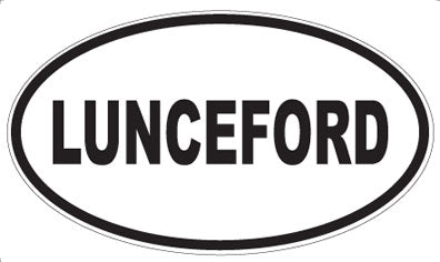 LUNCEFORD - Oval Sticker