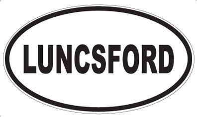 LUNCSFORD - Oval Sticker