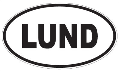 LUND - Oval Sticker