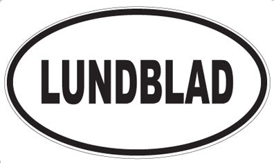 LUNDBLAD - Oval Sticker