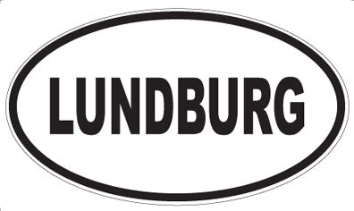 LUNDBURG - Oval Sticker