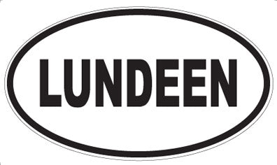LUNDEEN - Oval Sticker