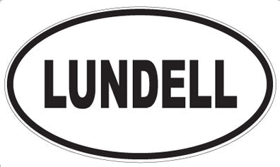 LUNDELL - Oval Sticker
