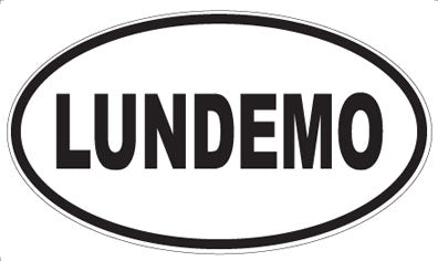 LUNDEMO - Oval Magnet