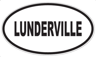 LUNDERVILLE - Oval Magnet