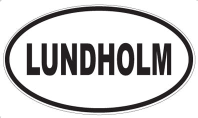 LUNDHOLM - Oval Sticker