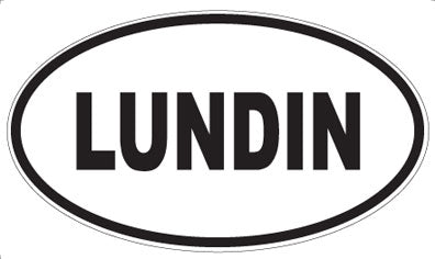 LUNDIN - Oval Sticker