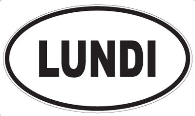 LUNDI - Oval Magnet