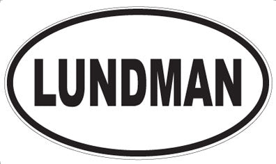 LUNDMAN - Oval Magnet