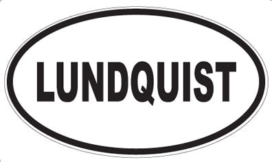 LUNDQUIST - Oval Magnet