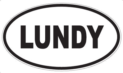 LUNDY - Oval Magnet