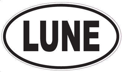 LUNE - Oval Sticker