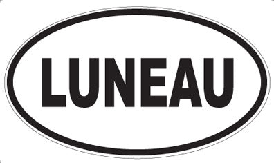 LUNEAU - Oval Sticker