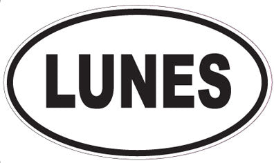 LUNES - Oval Magnet
