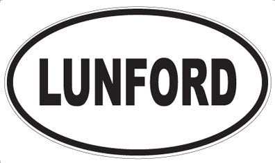 LUNFORD - Oval Sticker