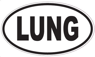 LUNG - Oval Sticker