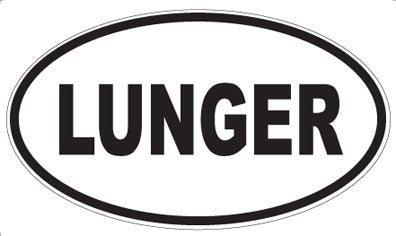 LUNGER - Oval Magnet