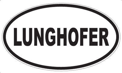 LUNGHOFER - Oval Sticker