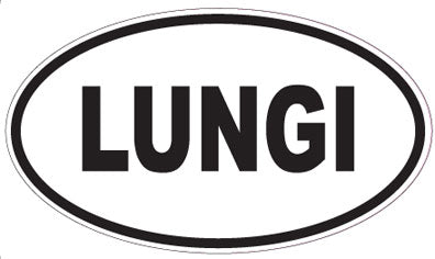 LUNGI - Oval Sticker