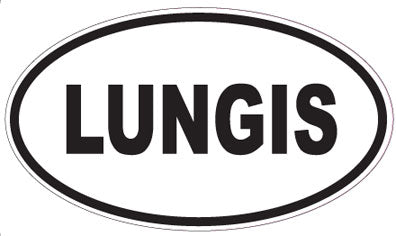 LUNGIS - Oval Sticker