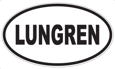 LUNGREN - Oval Sticker