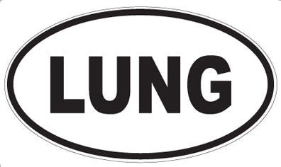 LUNG - Oval Magnet