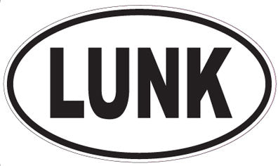 LUNK - Oval Sticker