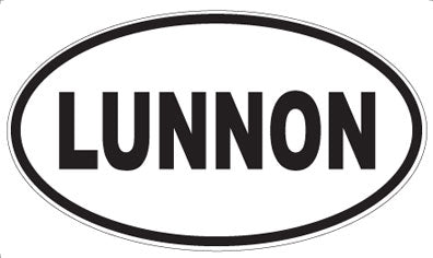 LUNNON - Oval Sticker