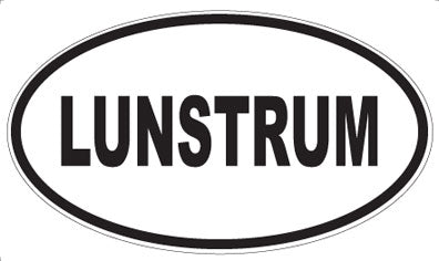 LUNSTRUM - Oval Sticker