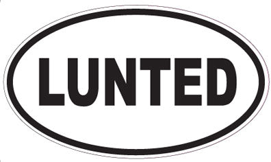 LUNTED - Oval Sticker