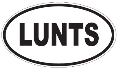 LUNTS - Oval Magnet