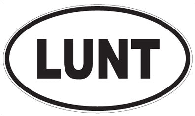 LUNT - Oval Magnet