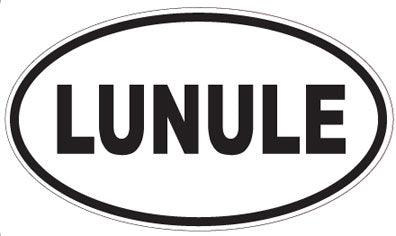LUNULE - Oval Sticker
