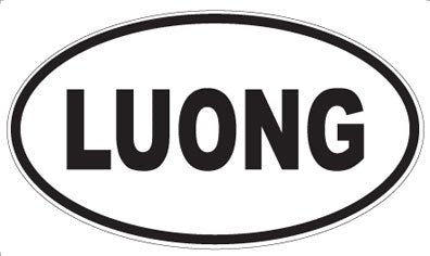 LUONG - Oval Sticker