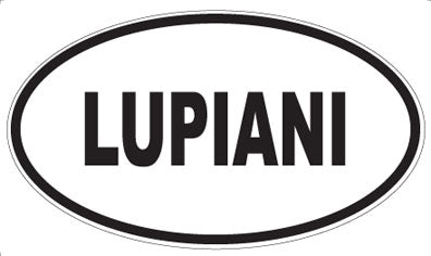 LUPIANI - Oval Magnet