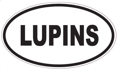 LUPINS - Oval Sticker