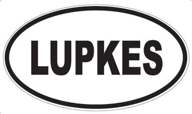 LUPKES - Oval Magnet