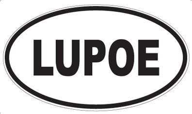 LUPOE - Oval Sticker