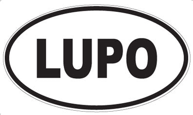 LUPO - Oval Magnet